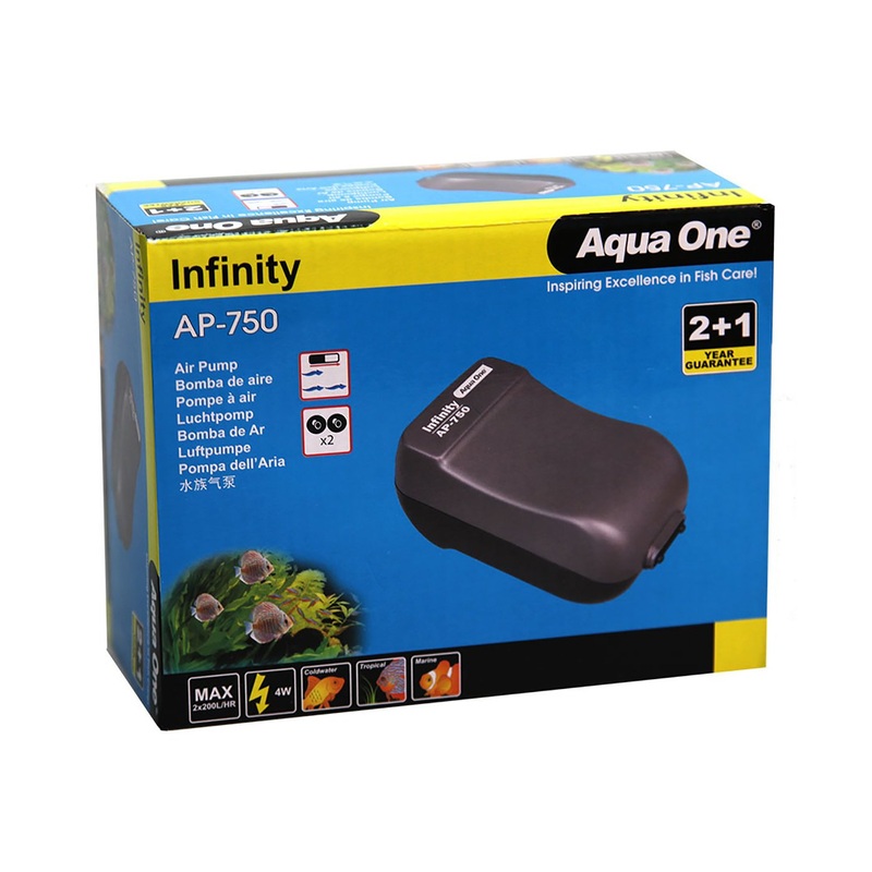 Aqua One Infinity Air Pump 200LH - 2pk