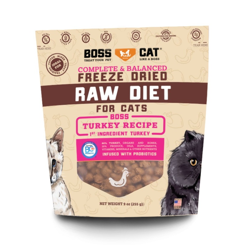 Bosscat Turkey Nugget Freeze Dried Raw Diet For Cats 9oz