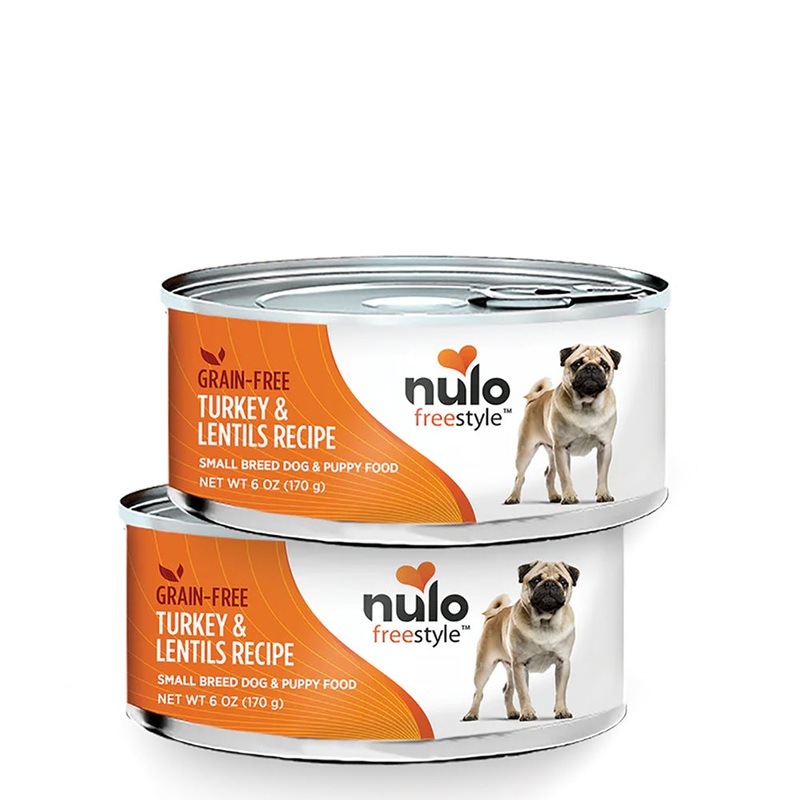 Nulo Freestyle Grain Free Small Breed Wet Dog Food - Turkey & Lentils - 6oz Can