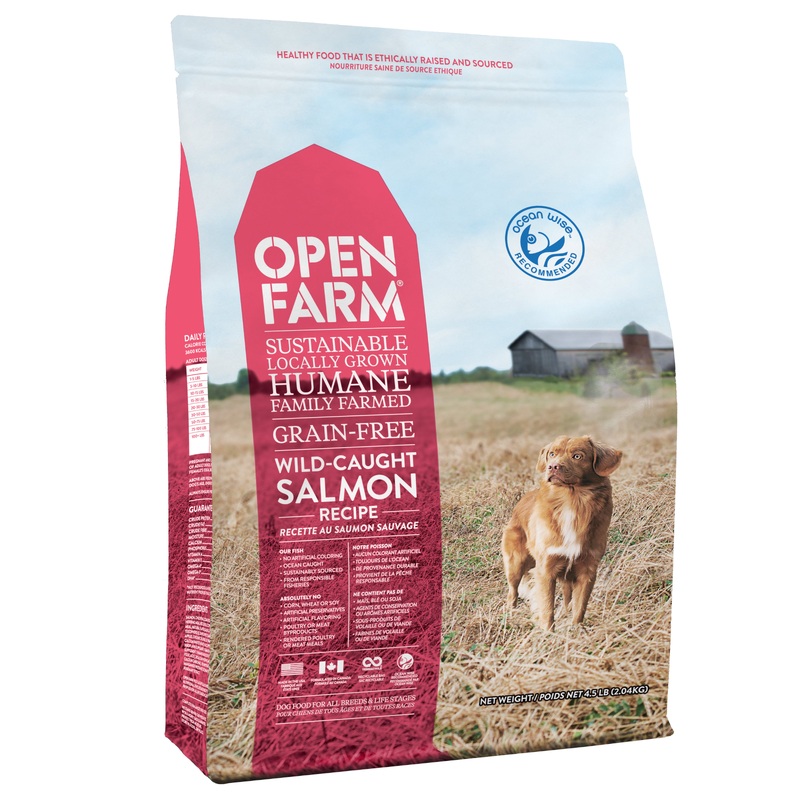 Open Farm Wild-Caught Salmon Recipe Grain-Free Dry Dog Food 4.5lb Bag