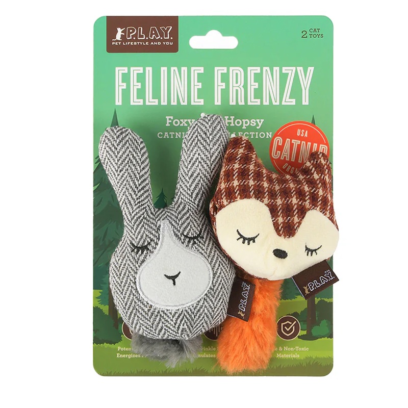 P.L.A.Y Feline Frenzy Foxsy & Hopsy Cat Toy Set