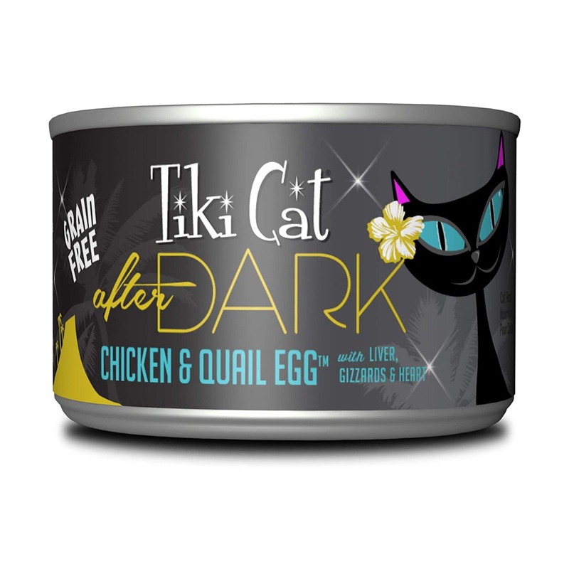 Tiki Cat After Dark Wet Cat Food - Chicken Quail Egg Canned Cat Food 6oz
