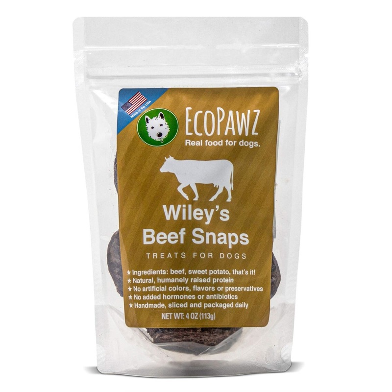 Ecopawz Wileys Beef Snaps Dog Treats 4oz