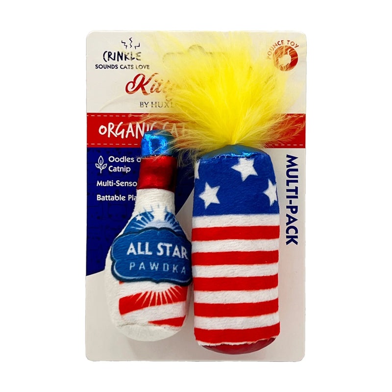 Huxley & Kent Firecracker & All Star Pawdka Cat Toys 2pk