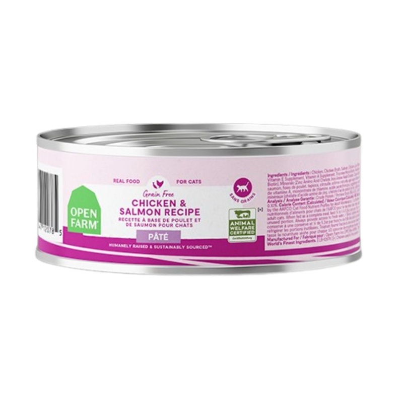 Open Farm Wet Cat Food - Chicken & Salmon Pate - 2.8oz Can