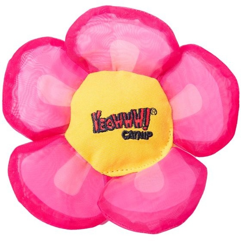 Yeowww! Catnip Daisys Flower Top Pink Cat Toy