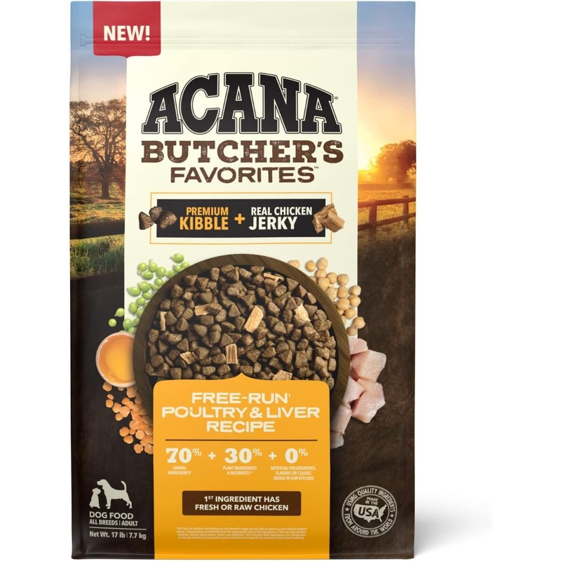Acana Butcher's Favorites Dry Dog Food - Free-Run Poultry & Liver - 4lb Bag