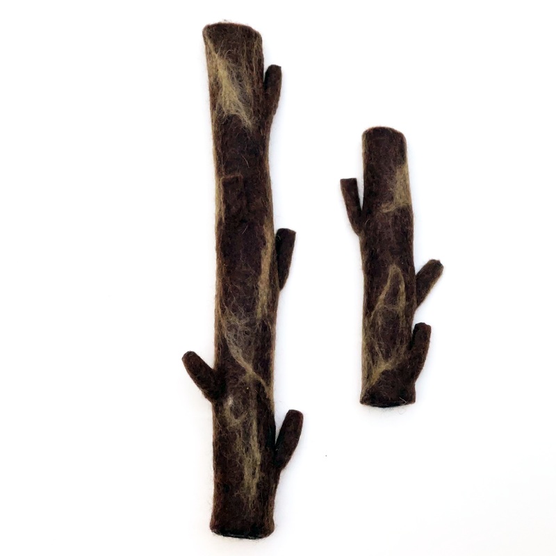 Distinctly Himalayan Wool Brown Stick Dog Toy