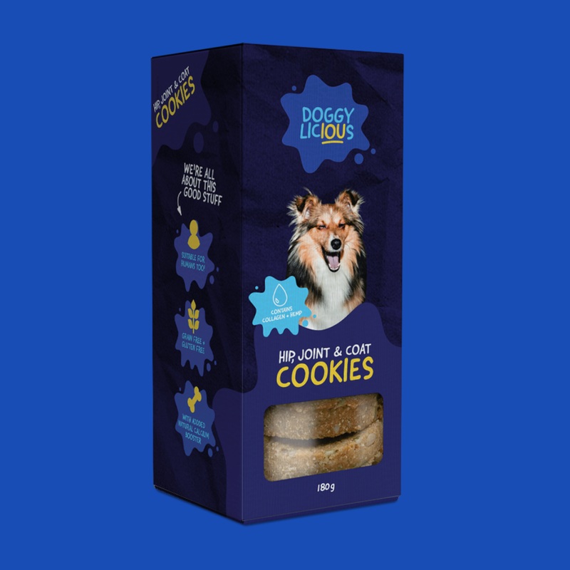Doggylicious Hip Joint And Coat Cookies 180G