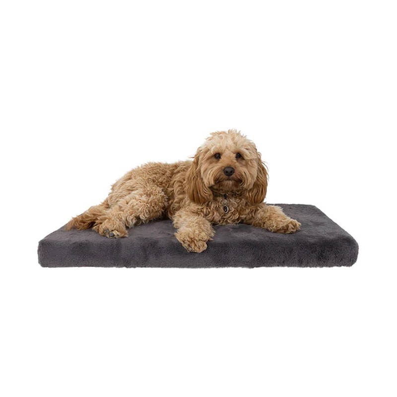 La Doggie Vita - Faux Fur Crate Mat Charcoal