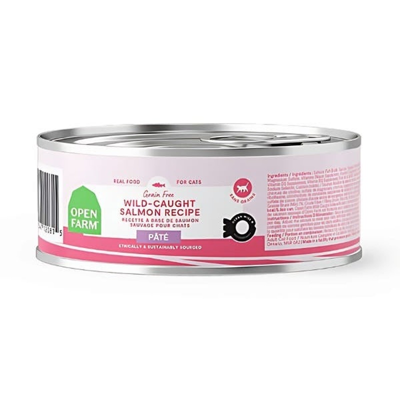 Open Farm Grain-Free Wet Cat Food - Wild-Caught Salmon Pate - 2.8oz Can
