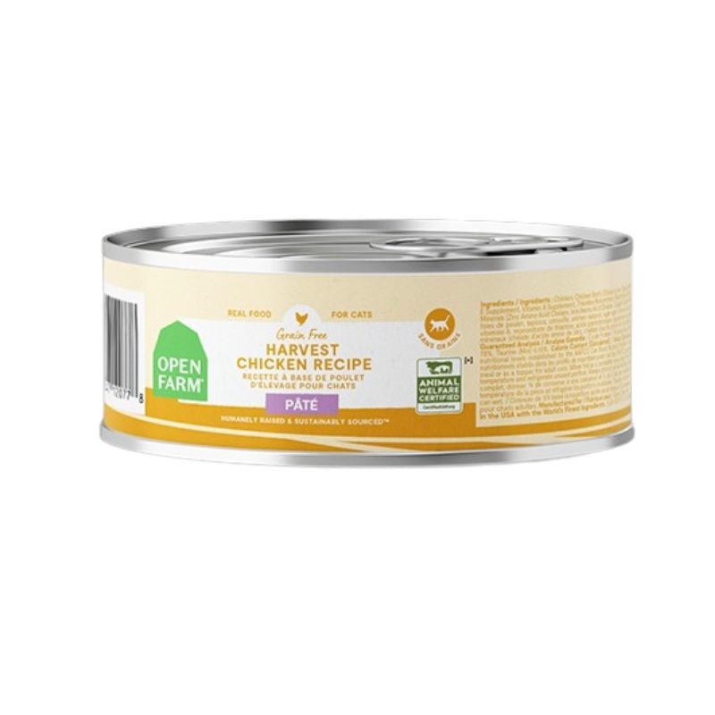 Open Farm Wet Cat Food - Harvest Chicken Pate - 2.8oz Can