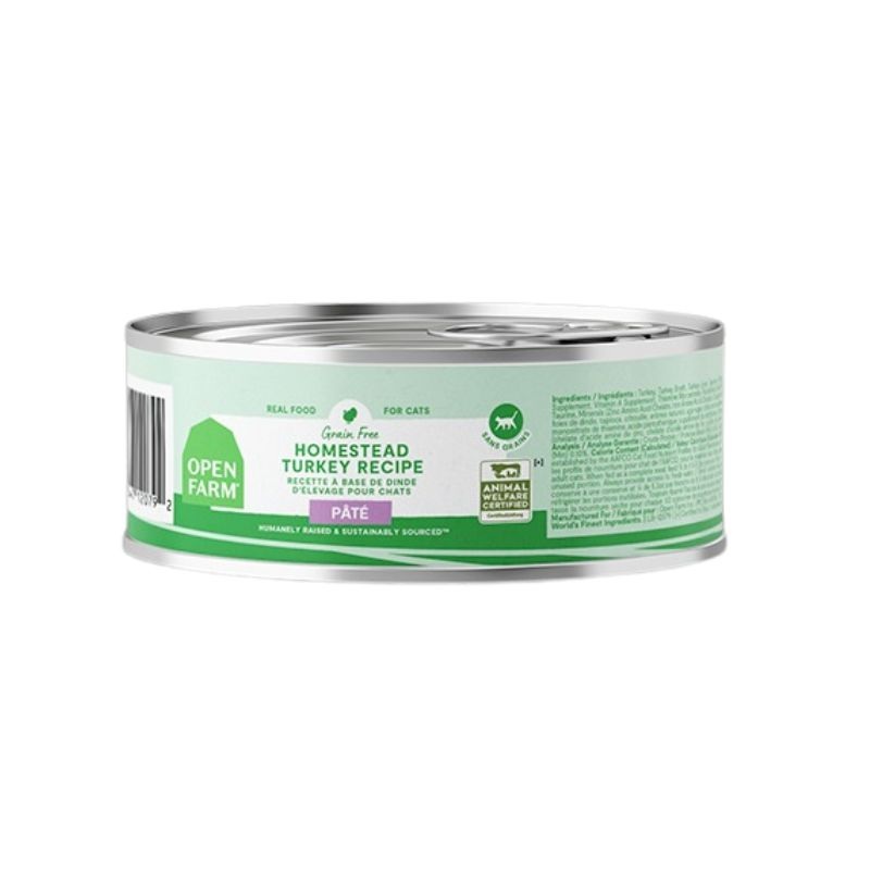 Open Farm Wet Cat Food - Homestead Turkey Pate - 2.8oz Can