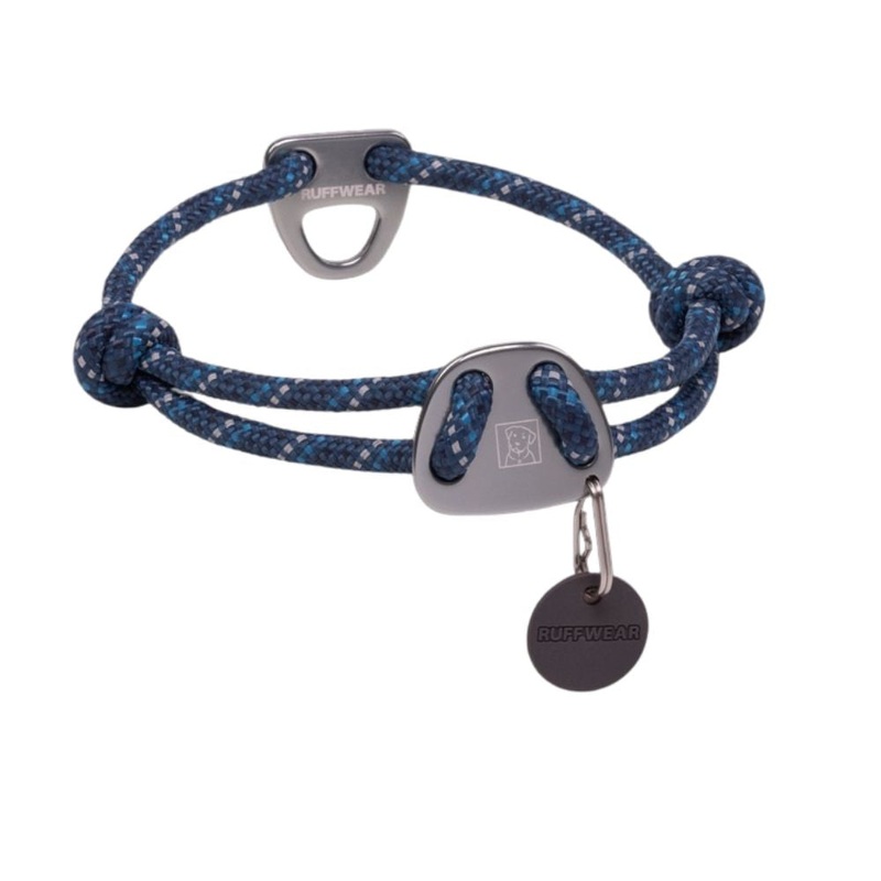 RuffWear Knot-a-Collar Rope Dog Collar 20-26" Blue Moon
