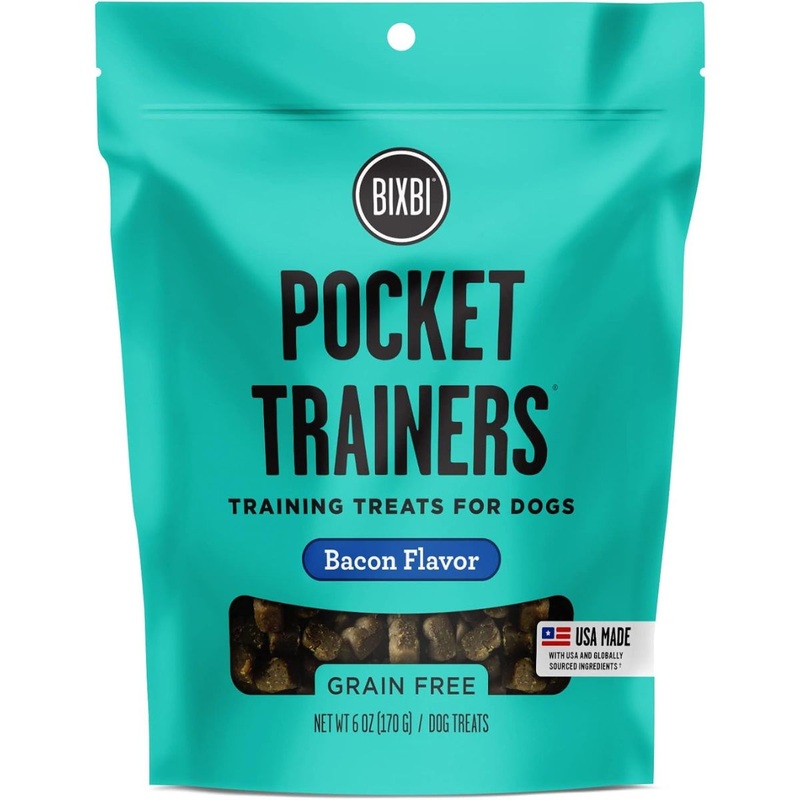 Bixbi Pocket Trainers Dog Treats - Bacon - 6oz Pouch
