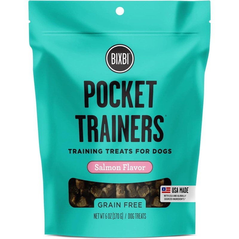 Bixbi Pocket Trainers Dog Treats - Salmon - 6oz Pouch