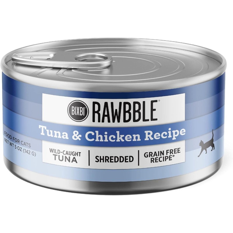 Bixbi Rawbble Shredded Wet Cat Food - Tuna & Chicken - 5oz Can