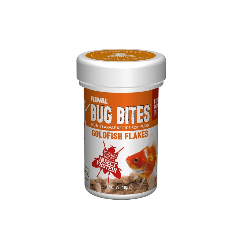 Fluval Bug Bites Goldfish Flakes