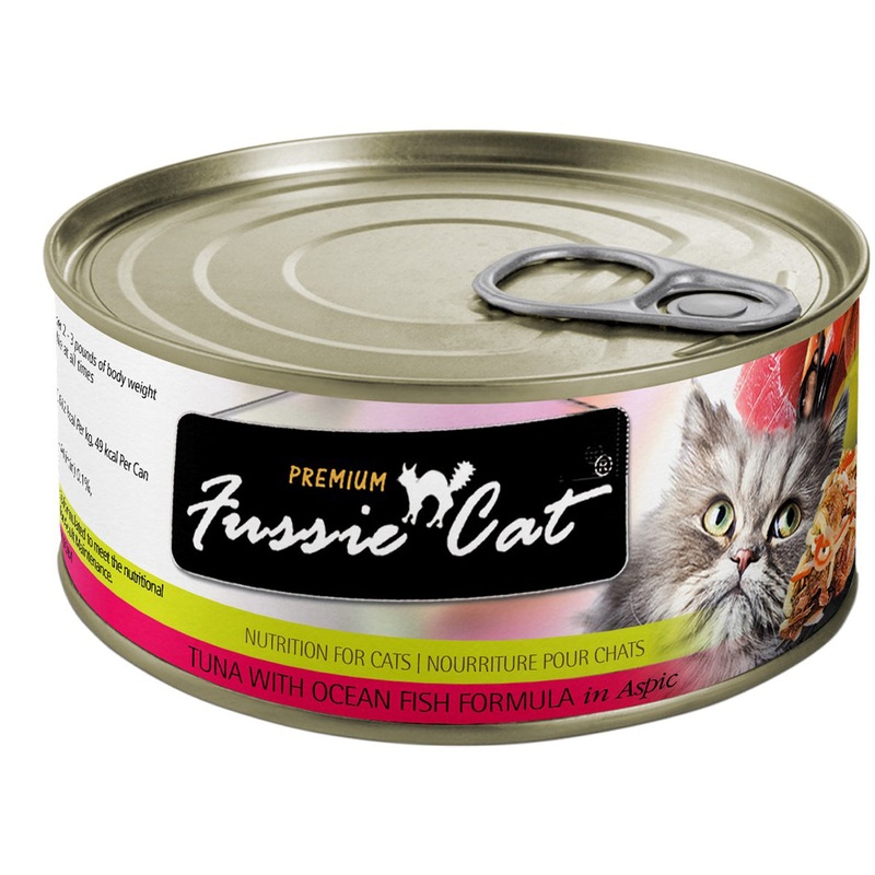 Fusie Cat Premium Wet Cat Food - Tuna & Ocean Fish in Aspic - 5.5oz Can