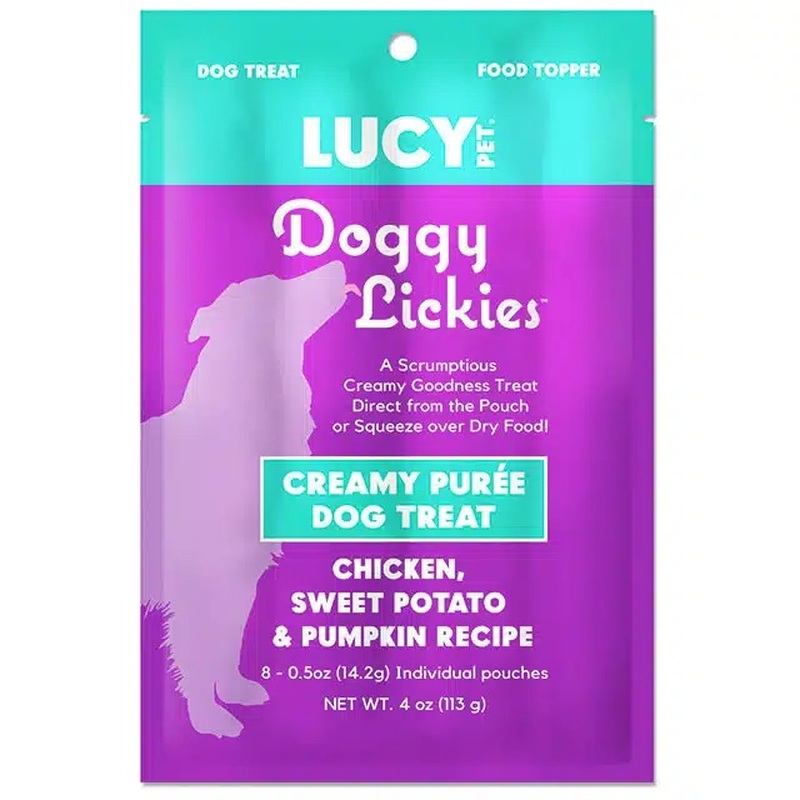 Lucy Pet Doggy Lickies Chicken Sweet Potato & Pumpkin Dog Treats 8Pk 4oz