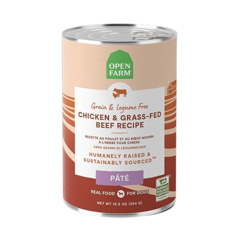 Open Farm Grain-Free Wet Dog Food - Chicken & Beef Pate - 12.5oz Can