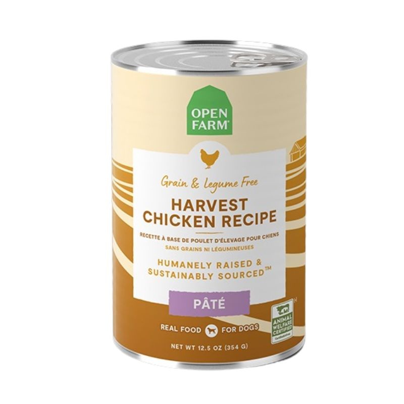 Open Farm Grain-Free Wet Dog Food - Harvest Chicken Pate - 12.5oz Can