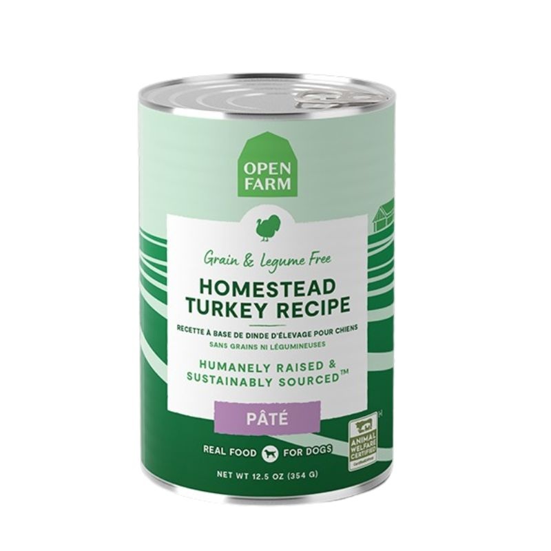 Open Farm Grain-Free Wet Dog Food - Homestead Turkey Pate - 12.5oz Can