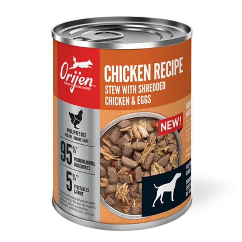 Orijen Grain Free Chicken Stew with Shredded Chicken & Eggs Wet Dog Food 12.8oz