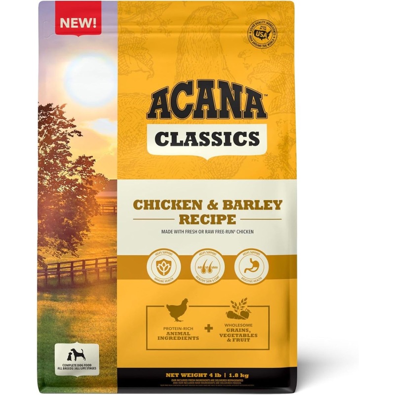 Acana Classics Dry Dog Food - Chicken & Barley - 4lb Bag