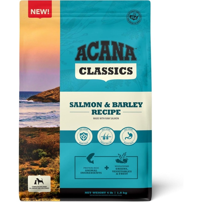 Acana Classics Dry Dog Food - Salmon & Barley - 4lb Bag