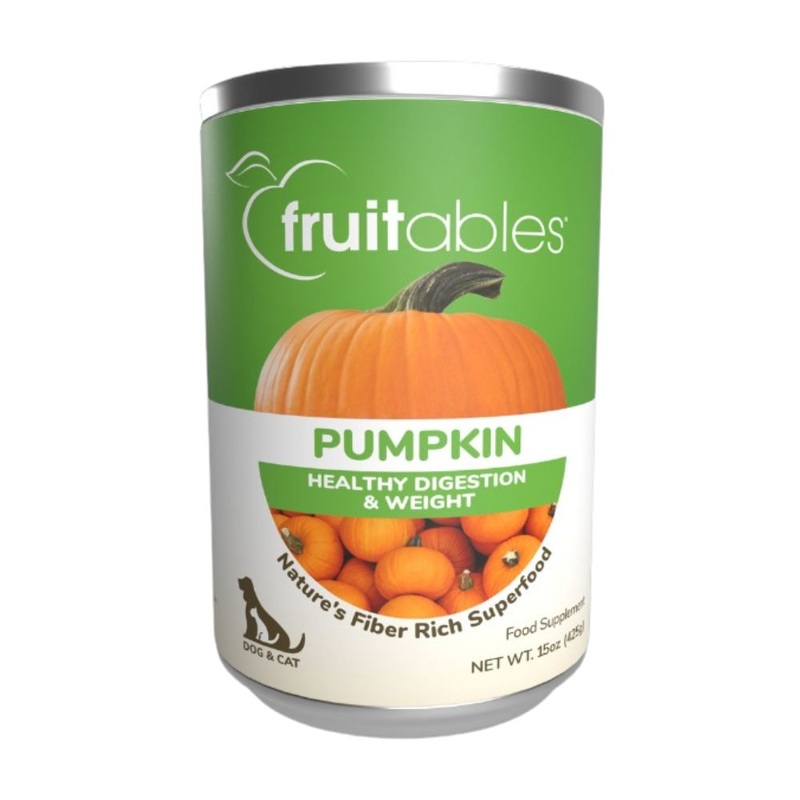Fruitables Pumpkin Healthy Digestion & Weight Supplement for Cats & Dogs 15oz