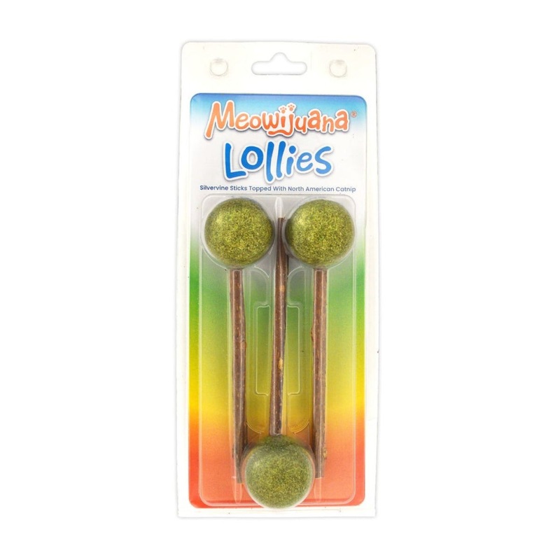 Meowijuana Lollies Silvervine Sticks With Catnip Cat Toy