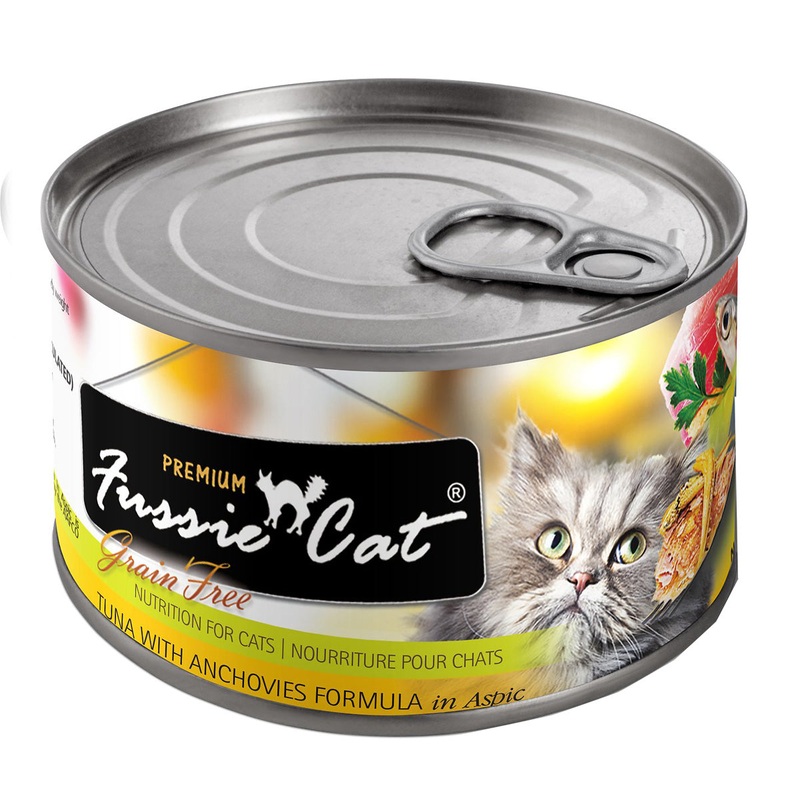 Fussie Cat Premium Wet Cat Food - Tuna with Anchovies - 5.5oz Can