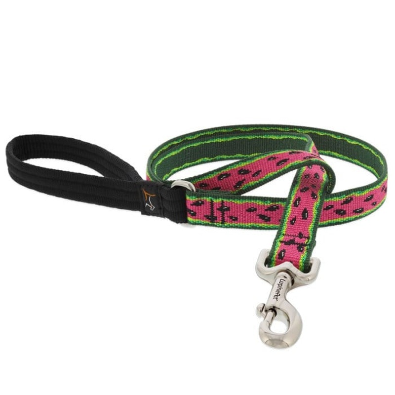 Lupine Dog Leash 3/4" X 4' Watermelon