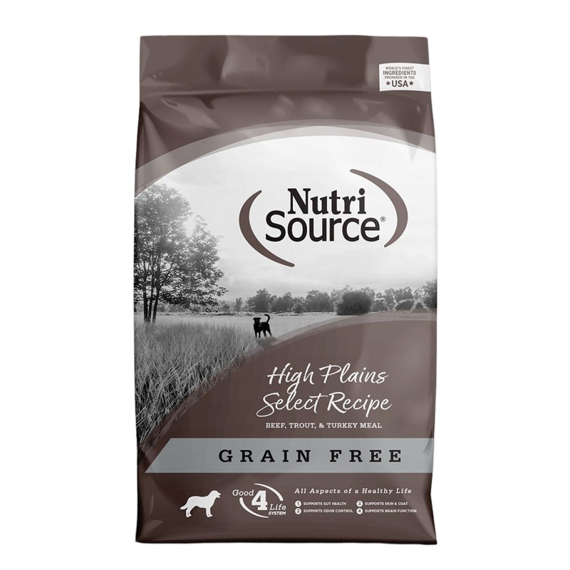 NutriSource Grain Free High Plains Select Dry Dog Food 26lb Bag