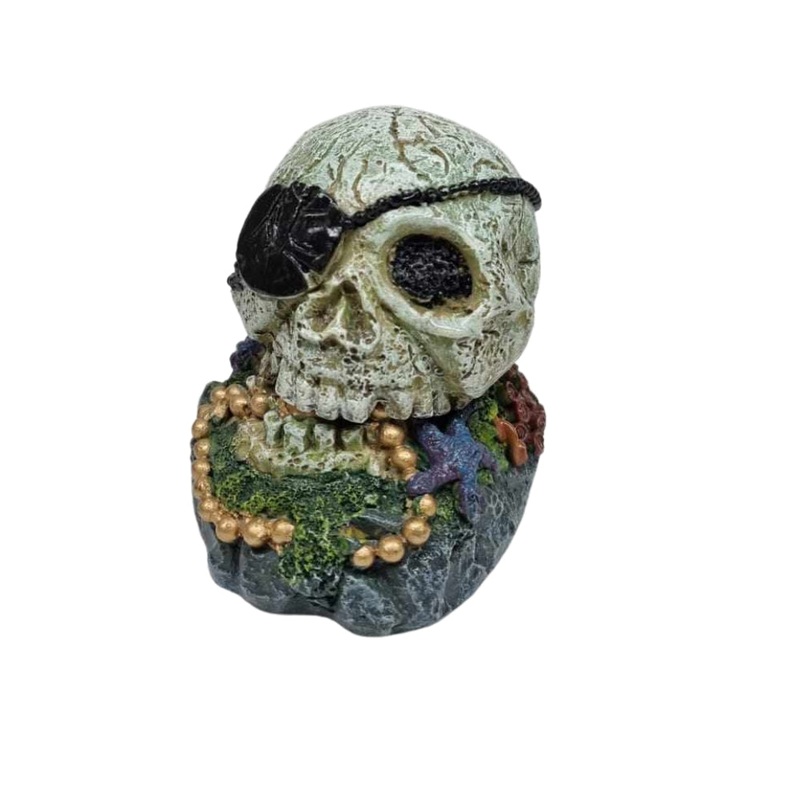 WLPET - Pirate Skull - Aquatic Ornament