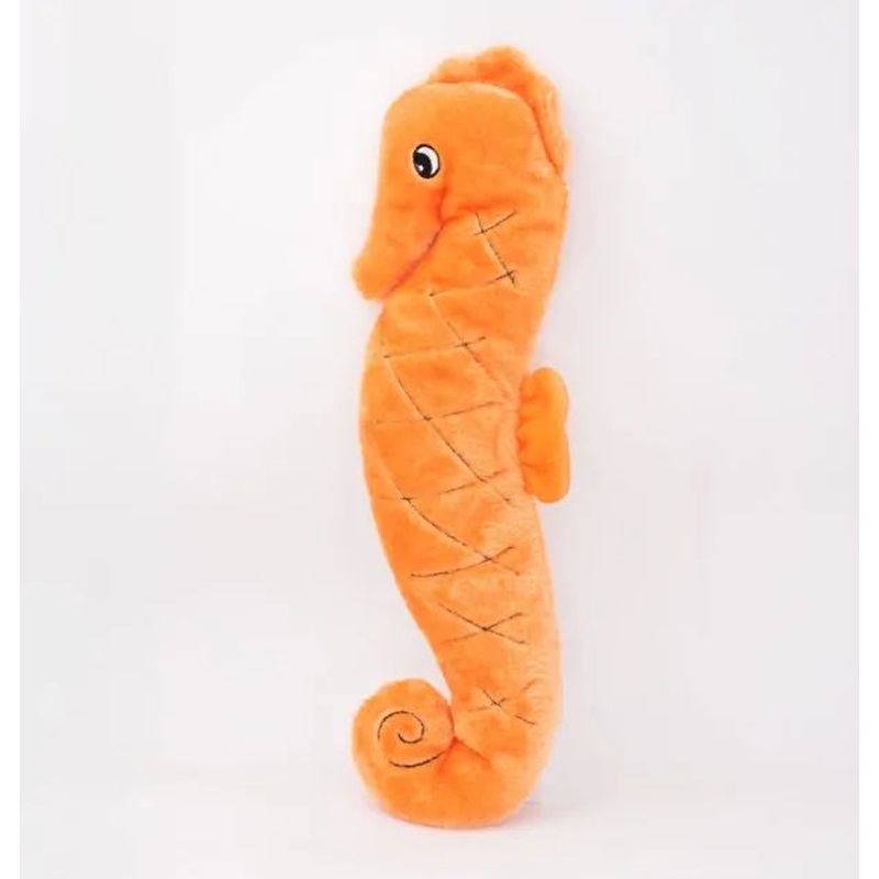 Zippy Paws Plush Squeaky Jigglerz Dog Toy - Seahorse