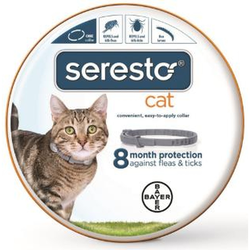 Bayer DVM Seresto Flea & Tick Collar for Cats 8 Month Supply