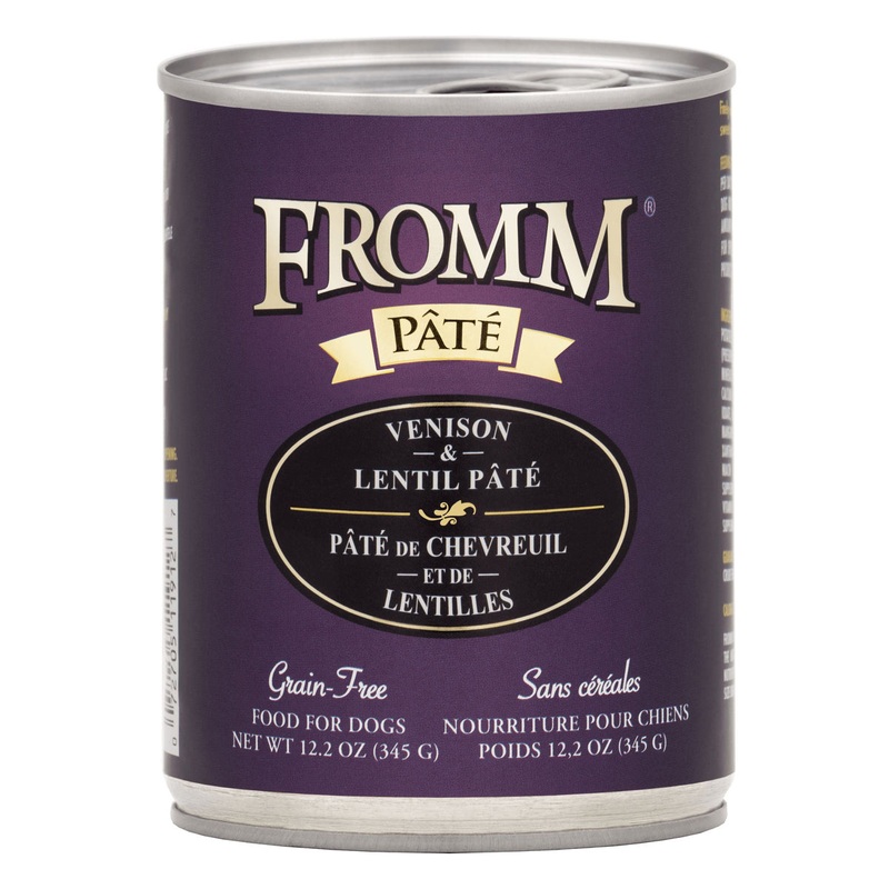 Fromm Pt Wet Dog Food - Venison & Lentil - 12.2oz Can