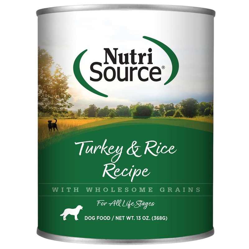 Nutrisource Wholesome Grains Turkey & Rice Recipe Wet Dog Food 13oz