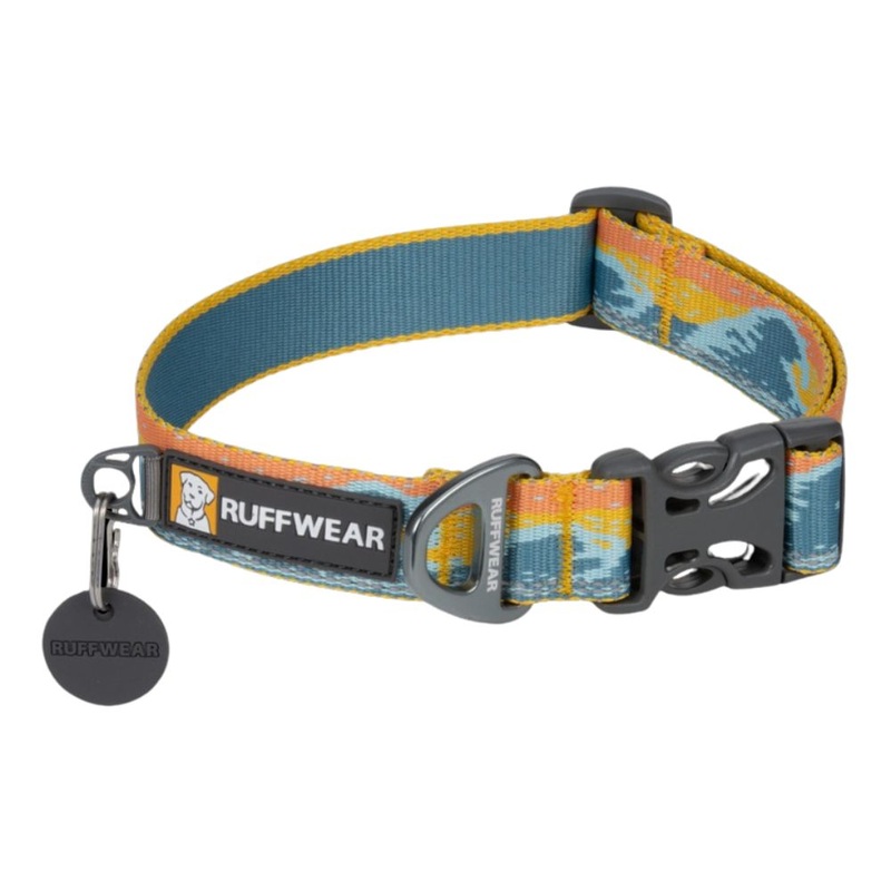 RuffWear Crag Reflective Dog Collar 20-26" Rising Wave