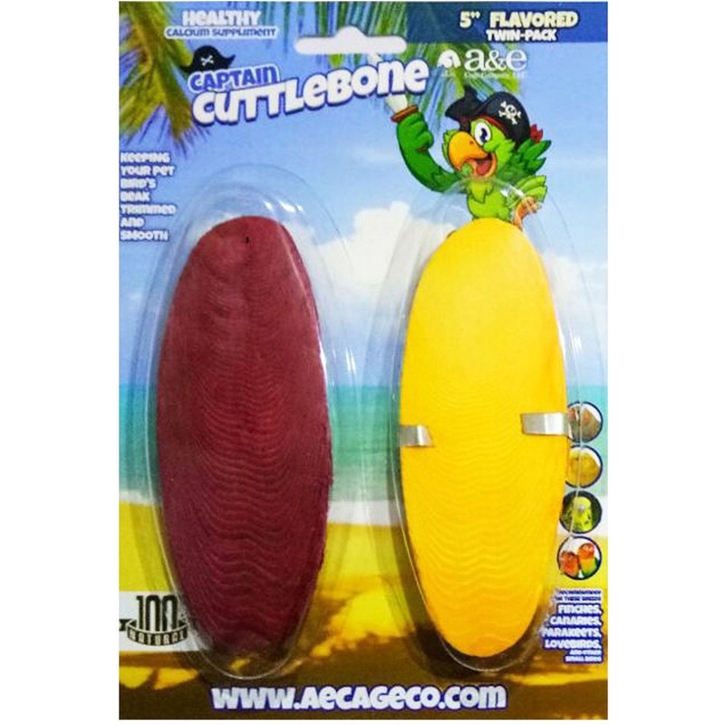 A&E 5-in Flavored Cuttlebone Twin Blister Pack Bird Treats