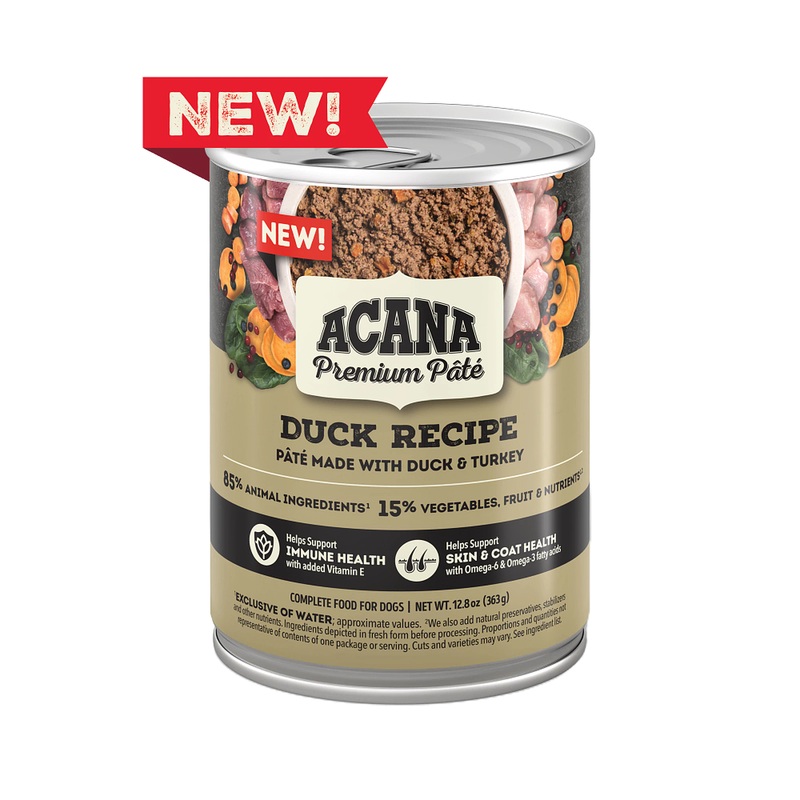 Acana Premium Pt Wet Dog Food - Duck -  12.5oz Can