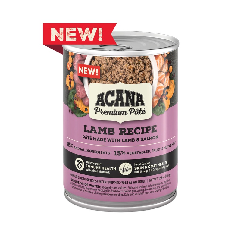 Acana Premium Pt Wet Dog Food - Lamb - 12.5oz Can