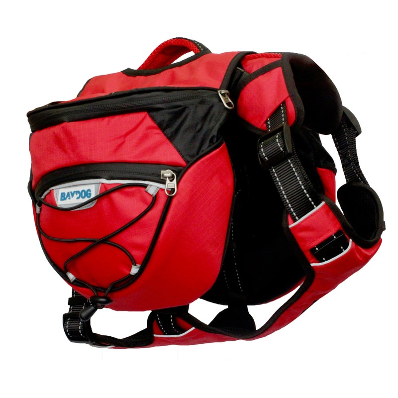 Bay Dog Saranac Saranac Dog Backpack Red Extra Large