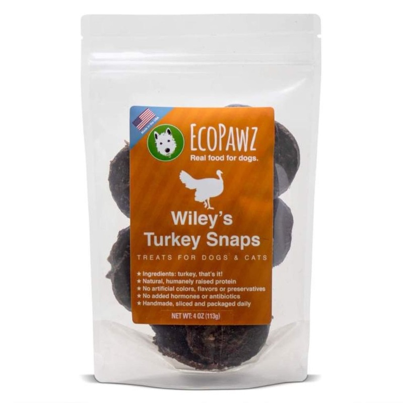 EcoPawz Wiley Turkey Snaps Dog Cat Treats 16oz