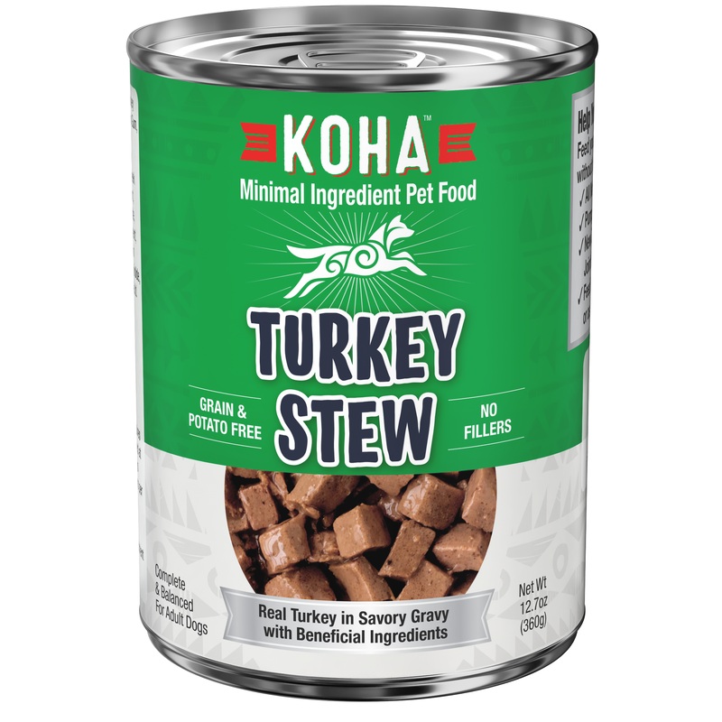 Koha Minimal Ingredient Stews Wet Dog Food - Turkey - 12.7oz Can