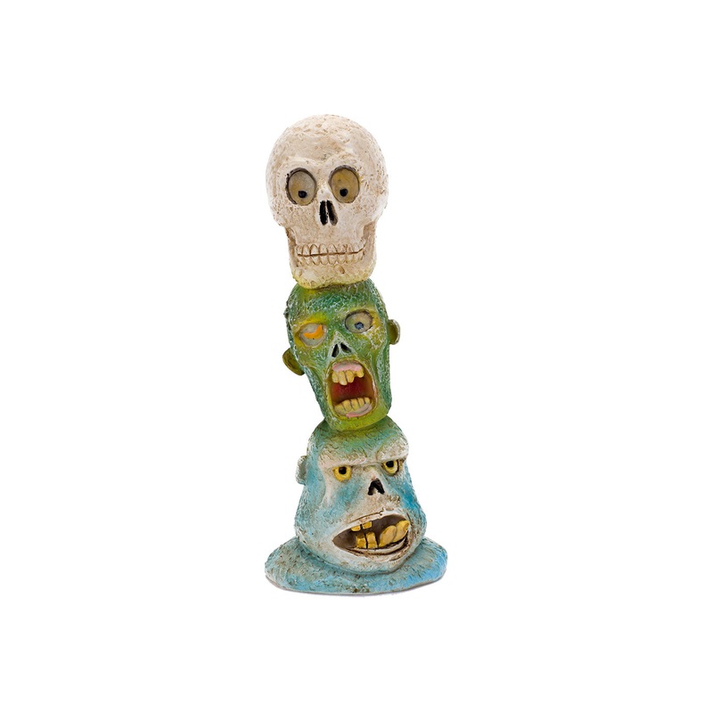 Penn Plax The Swimming Dead Zombie Skull Totem Pole