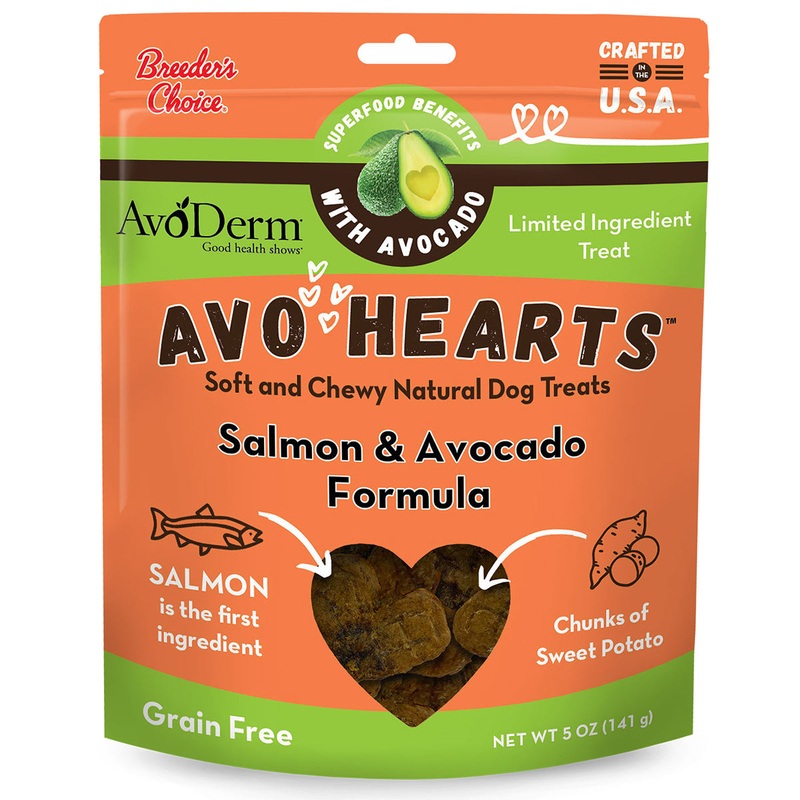 Avoderm AvoHearts Soft & Chewy Dog Treats - Salmon & & Avocado - 5oz