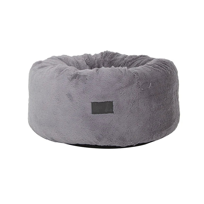 La Doggie Vita - Donut Plush Cat Bed Grey